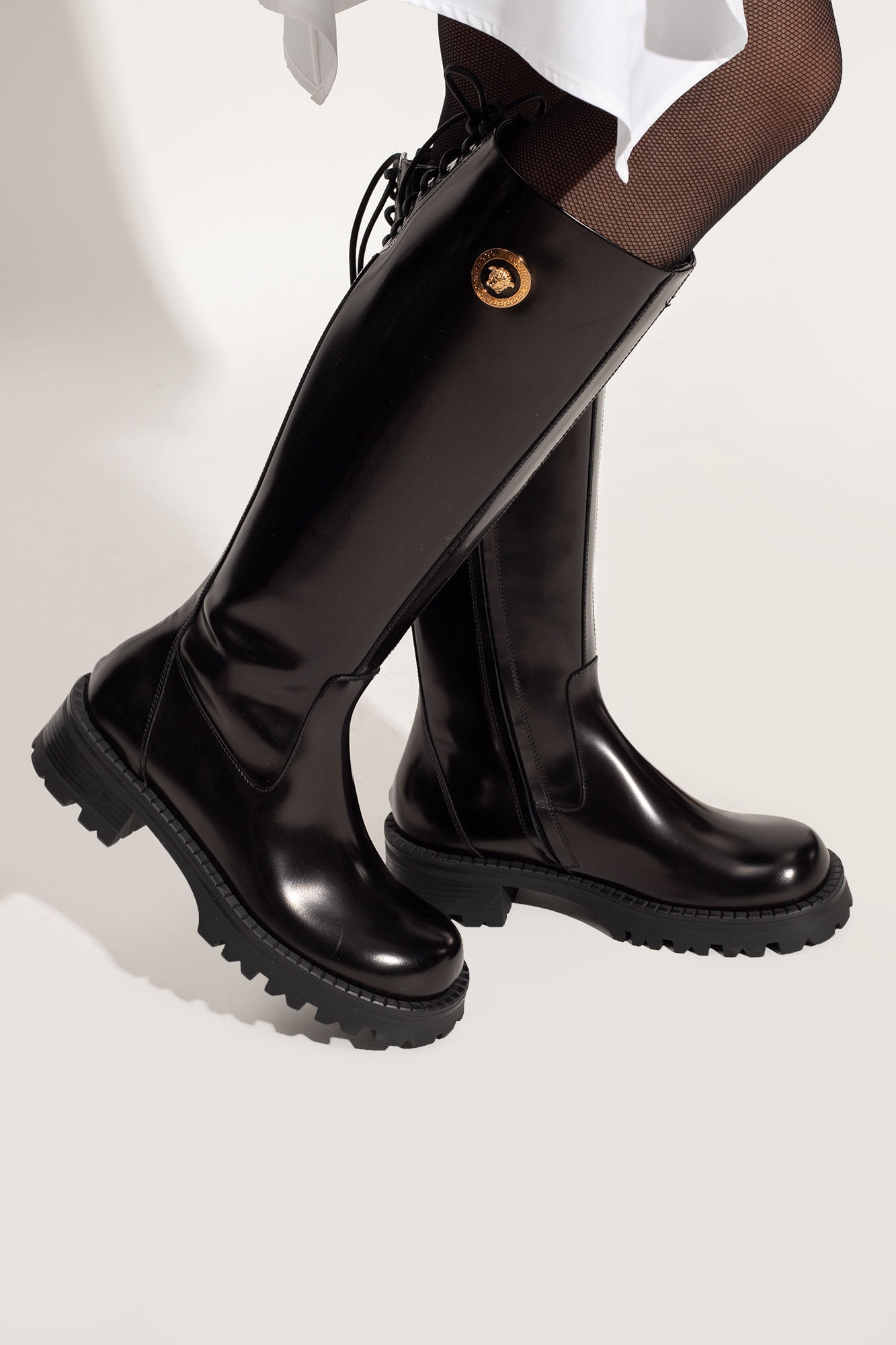 Versace cheap rain boots